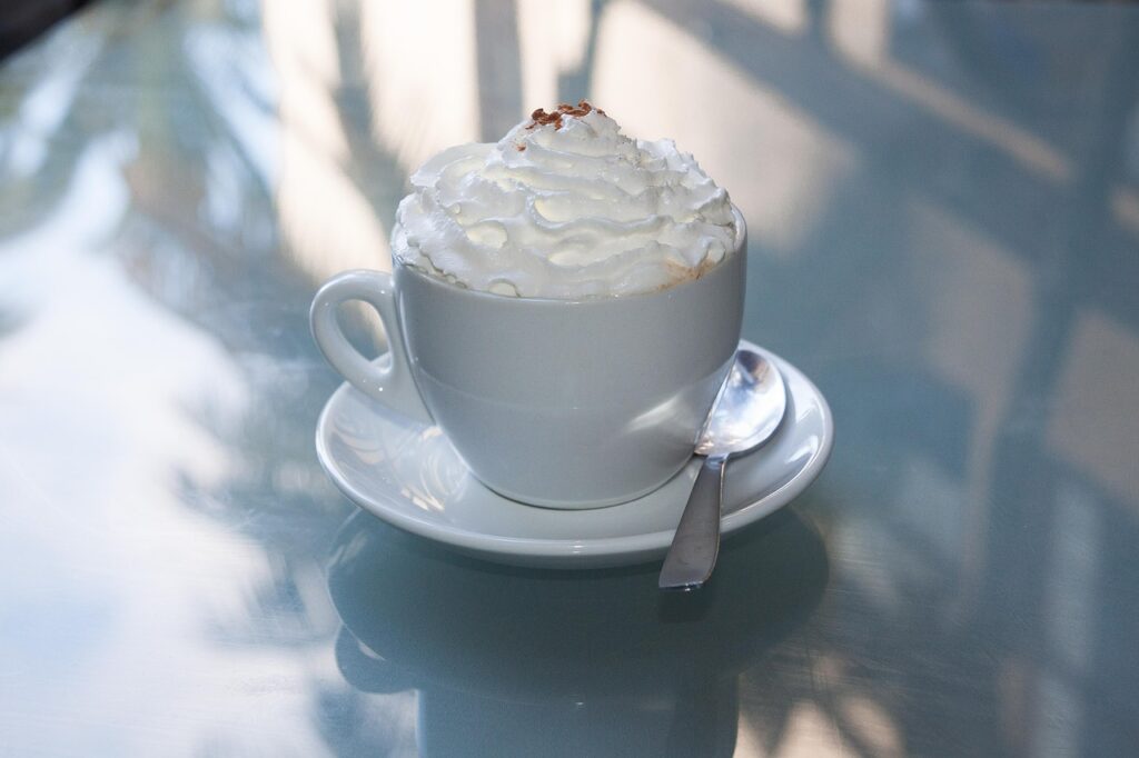 whipped cream coffee