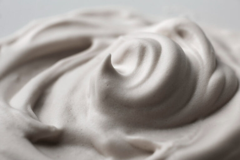 Close up texture of cream