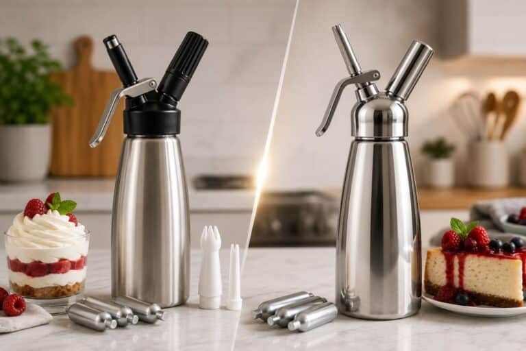 whipped cream dispenser vs siphon