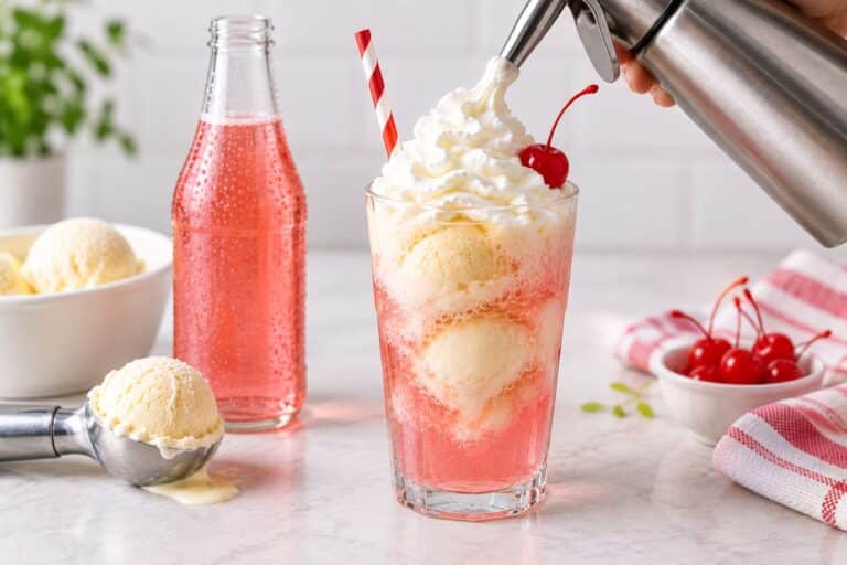 How to Make a Spider Drink with Whipped Cream Img1